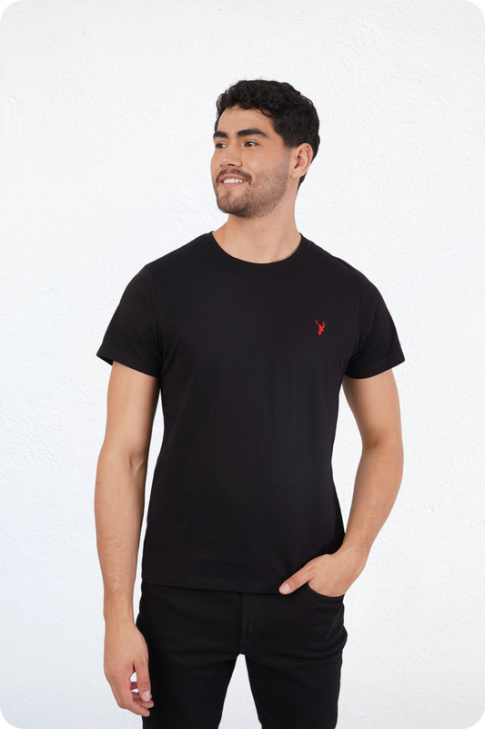 Camiseta Negra Slim Fit T Shirt