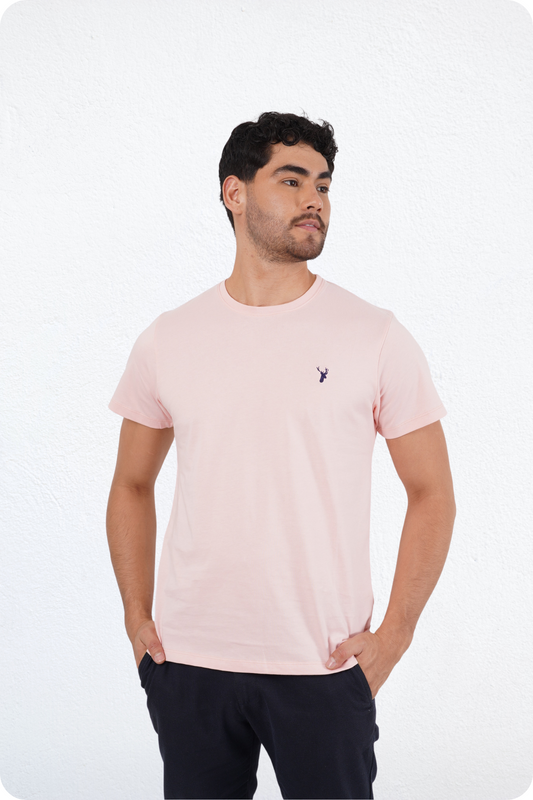 Camiseta Rosada Slim Fit T Shirt