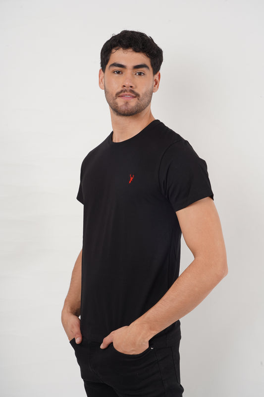 Camiseta Negra Slim Fit T Shirt
