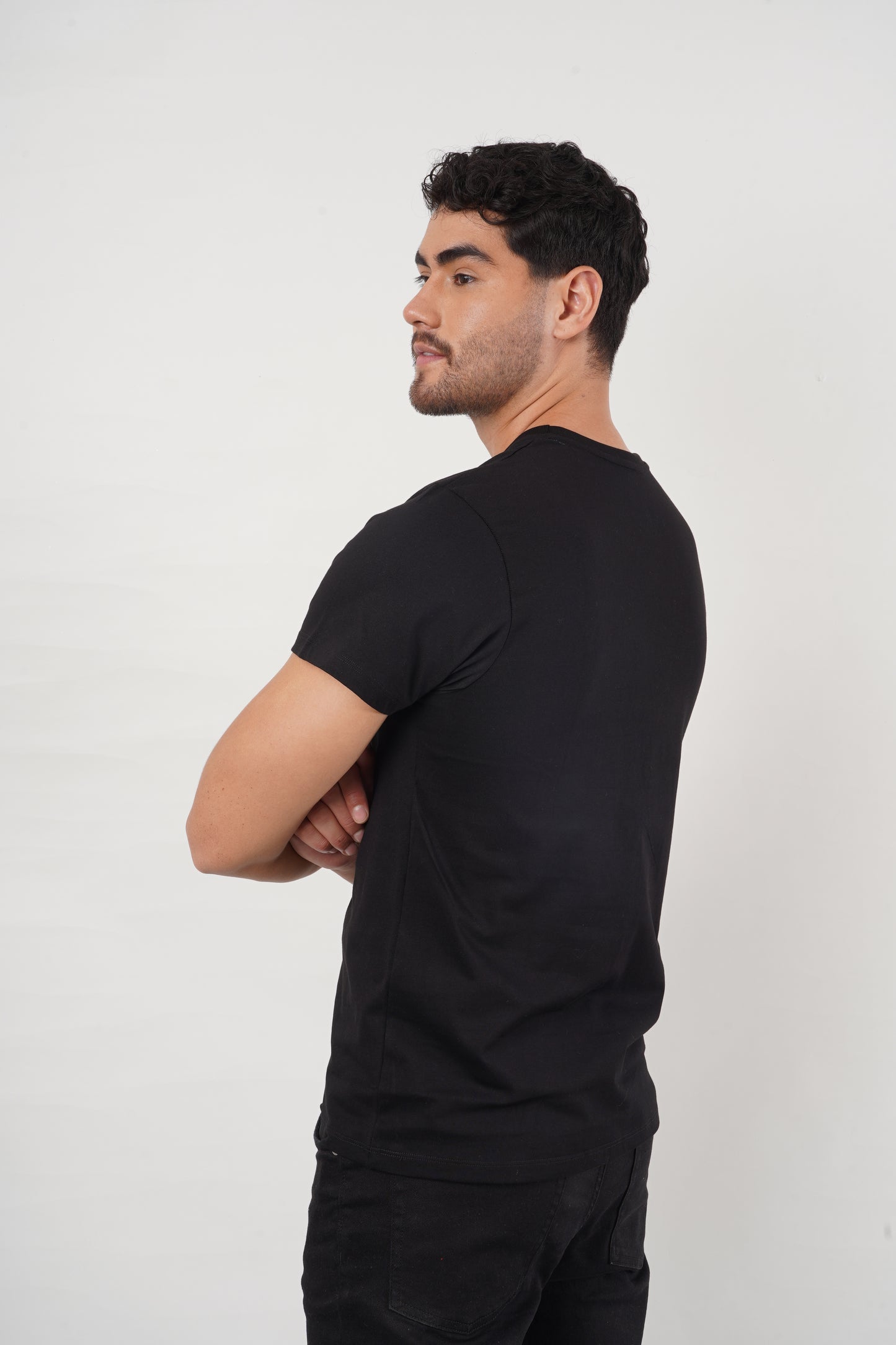 Camiseta Negra Slim Fit T Shirt