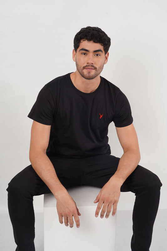 3 - PACK Camisetas Negra-Roja-Rosada