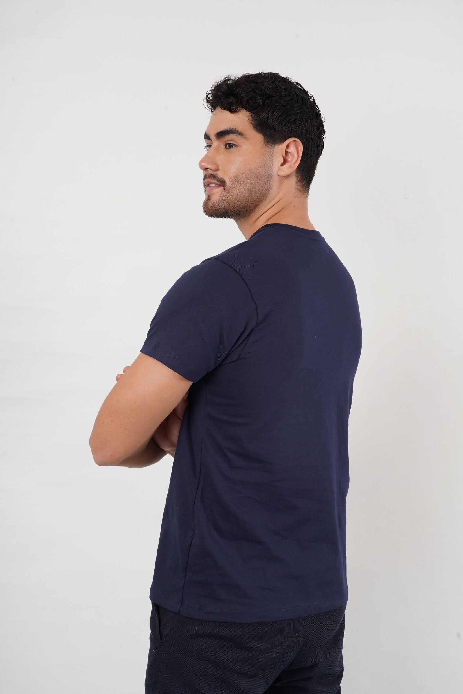 Camiseta Azul Cuello V - Benevento