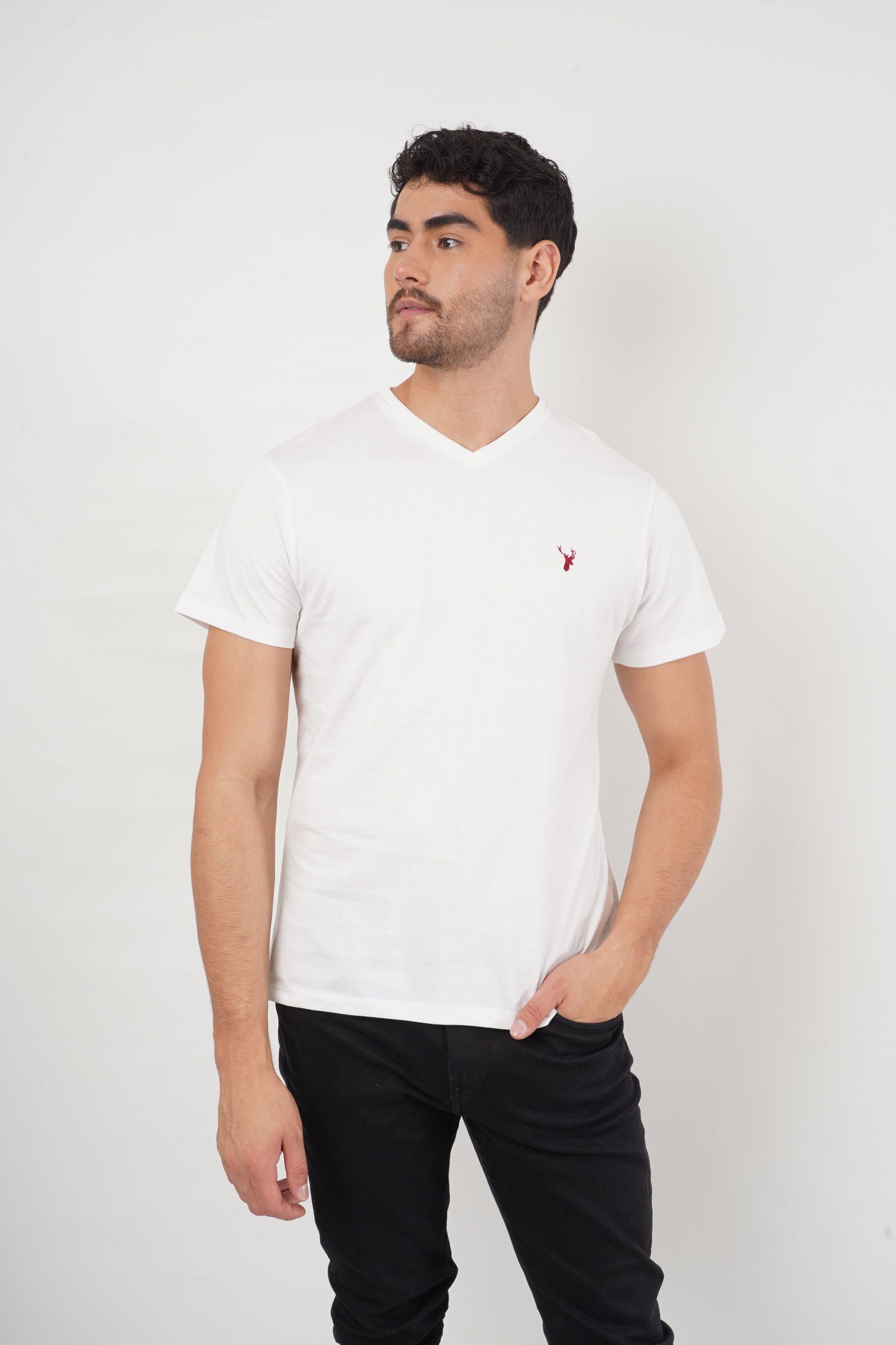 Camiseta Blanca Cuello V - Benevento