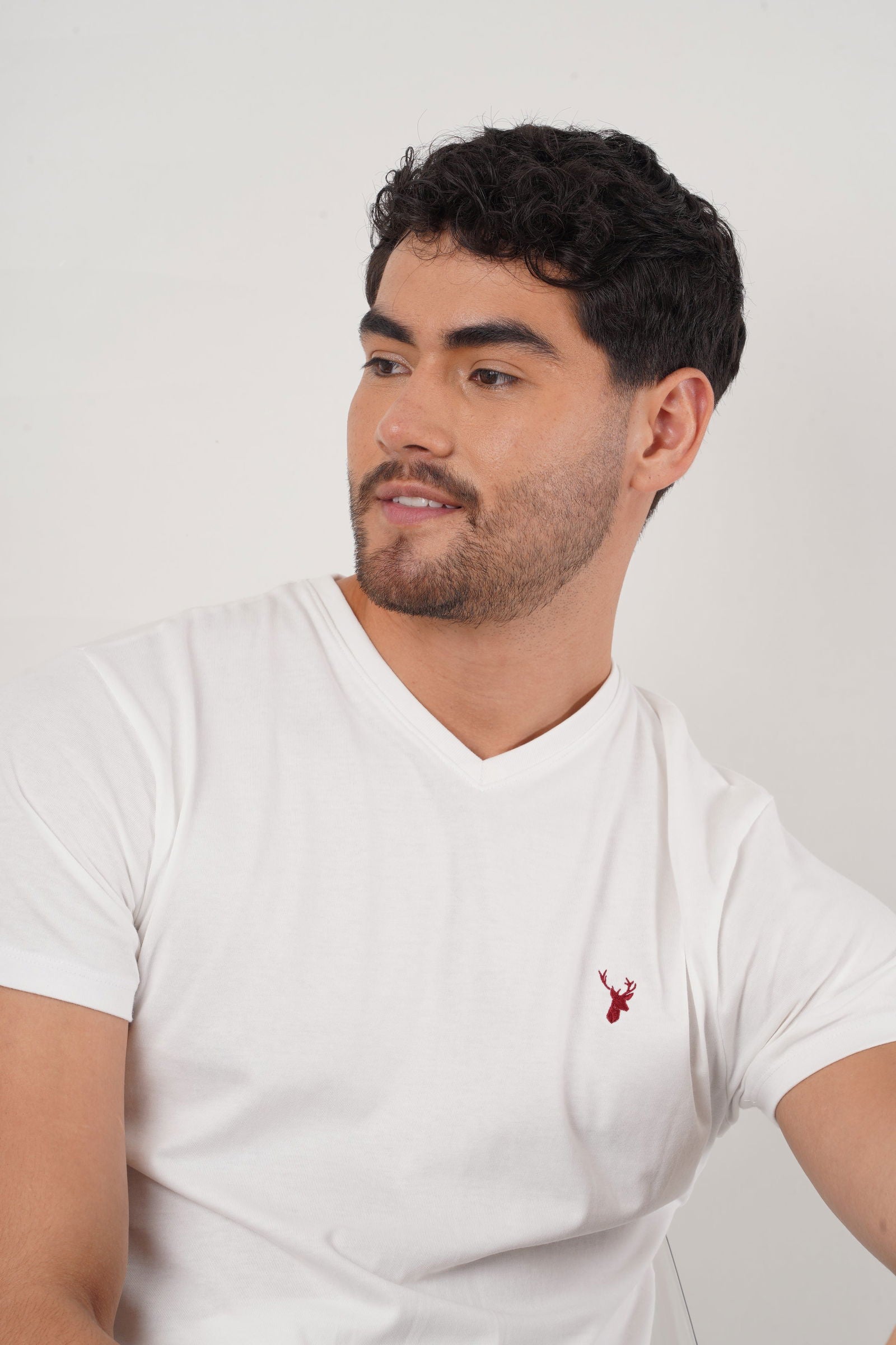 Camiseta Blanca Cuello V - Benevento