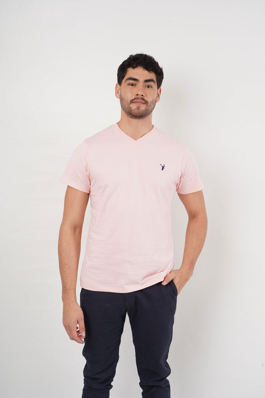 Camiseta Rosada Cuello V - Benevento