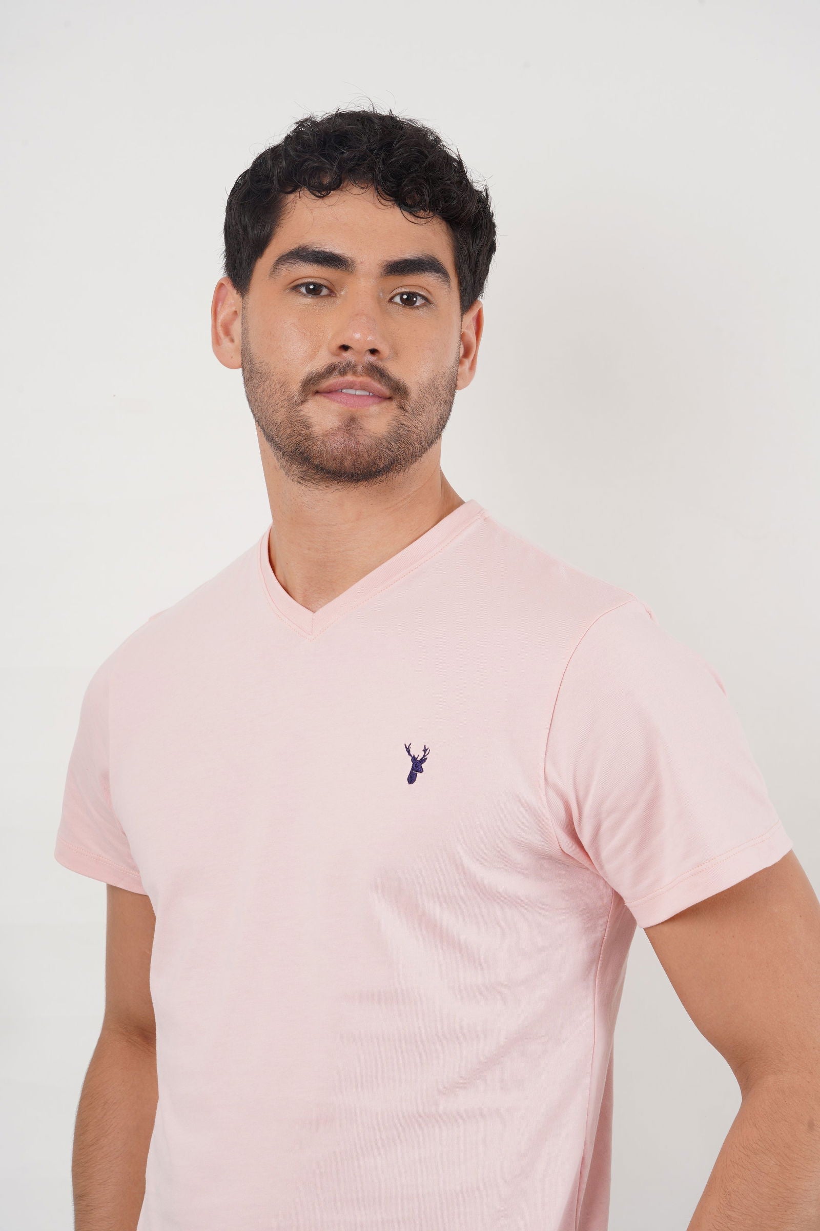 Camiseta Rosada Cuello V - Benevento