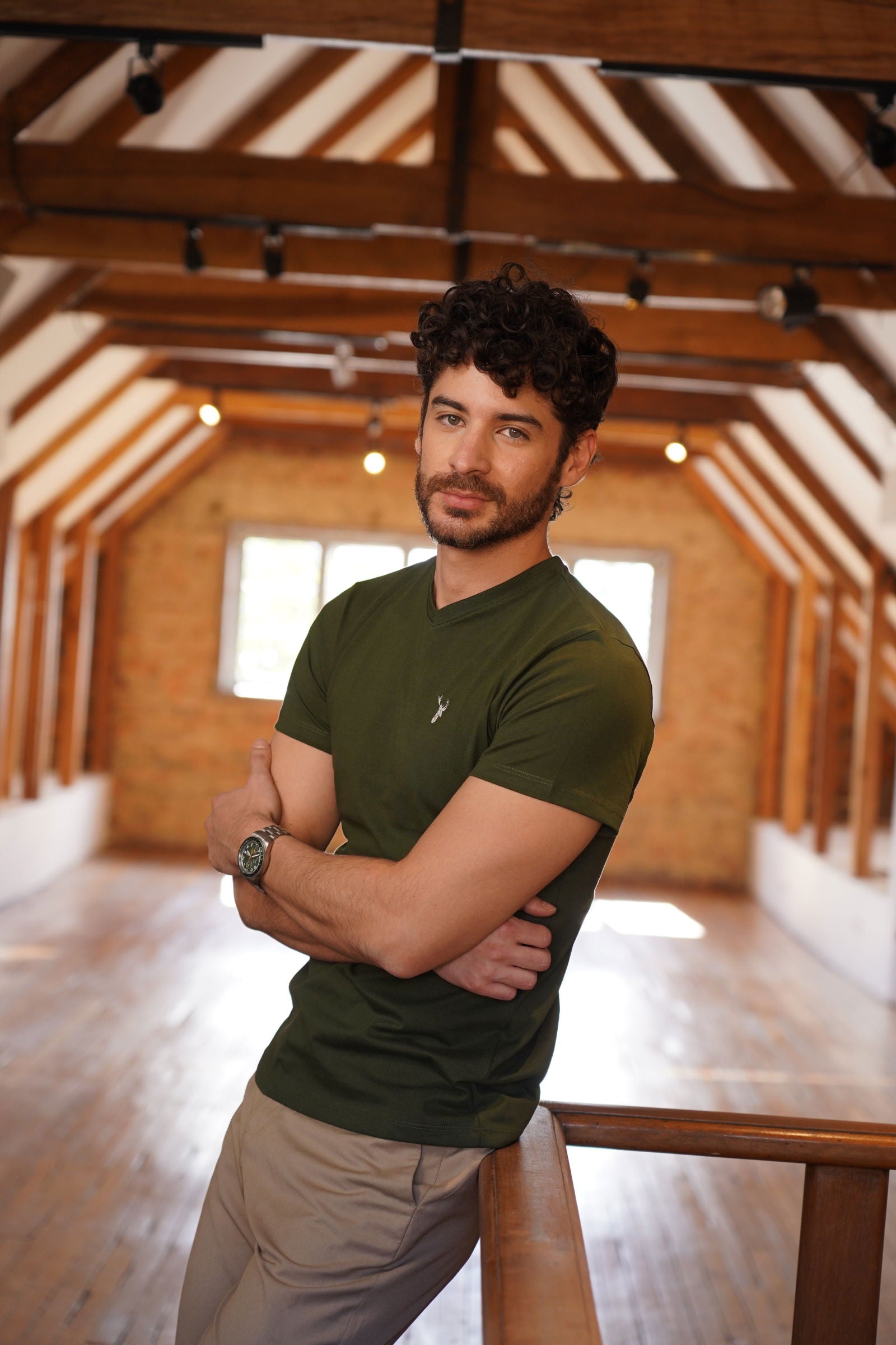 Camiseta Verde Cuello V - Benevento