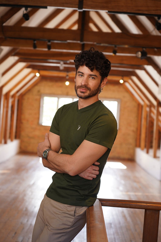 Camiseta Verde Cuello V - Benevento