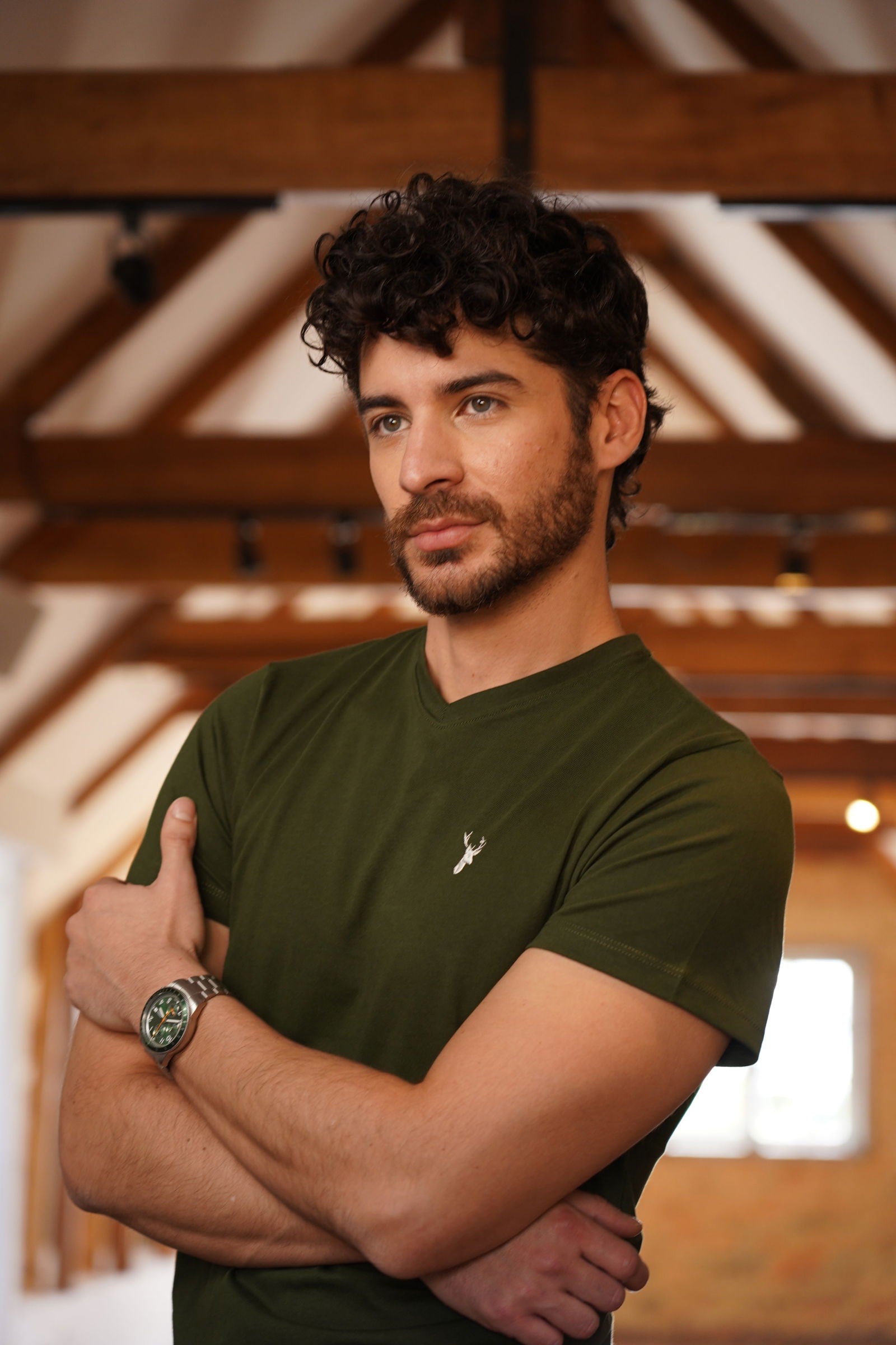 Camiseta Verde Cuello V - Benevento