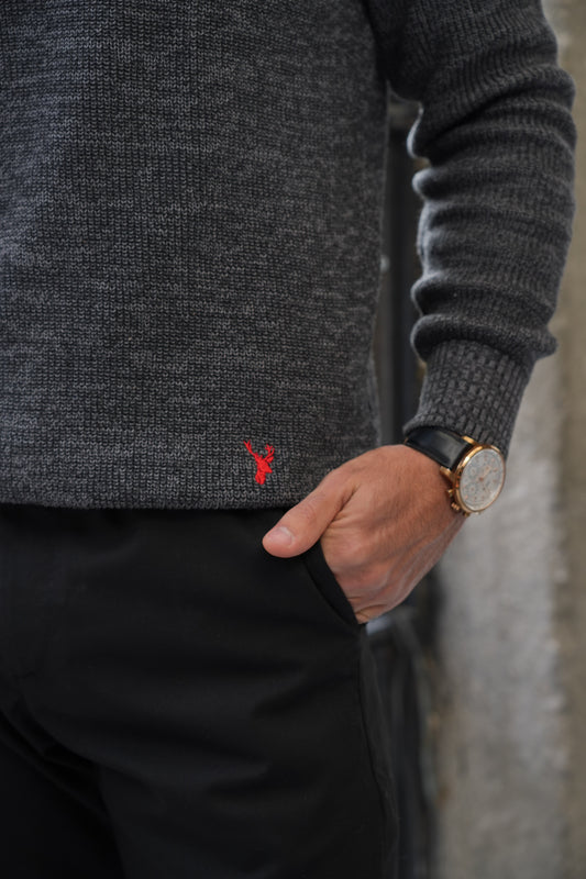 Suéter Praga Gris Oscuro