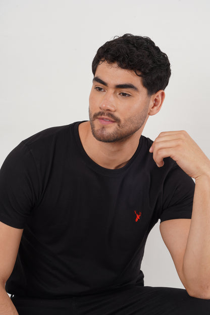 Camiseta Negra Slim Fit T Shirt